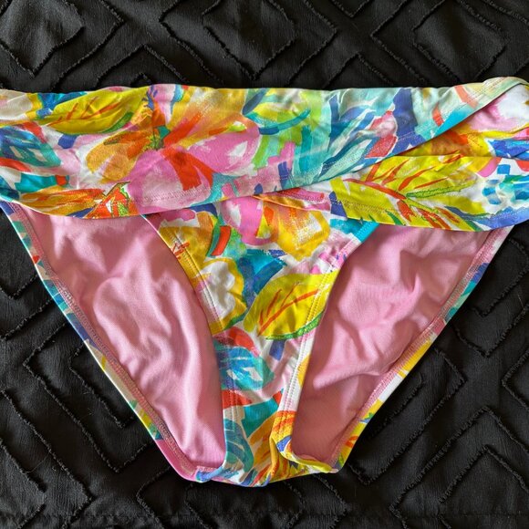 Bleu by Rod Beattie Floral-print Foldover Bikini Bottom - Picture 2 of 3